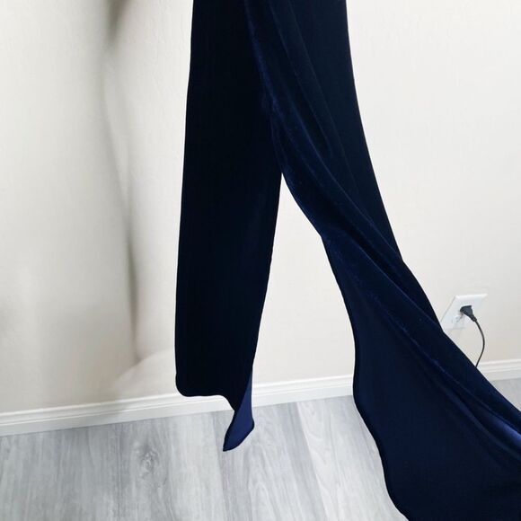 INTERMIX Navy Blue Velvet Maxi Dress - Picture 8 of 8
